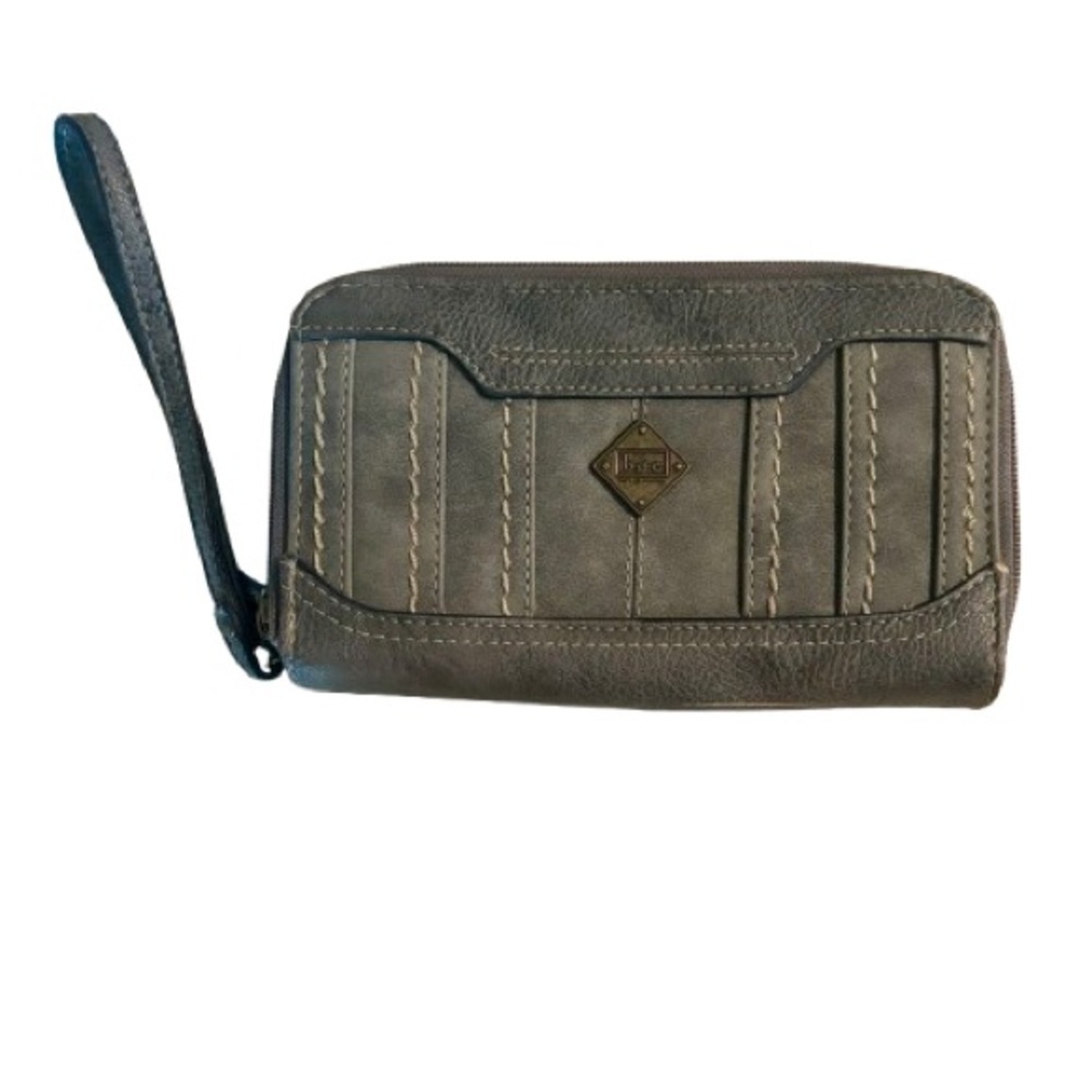 B.O.C. Gray Wristlet Wallet  Vegan